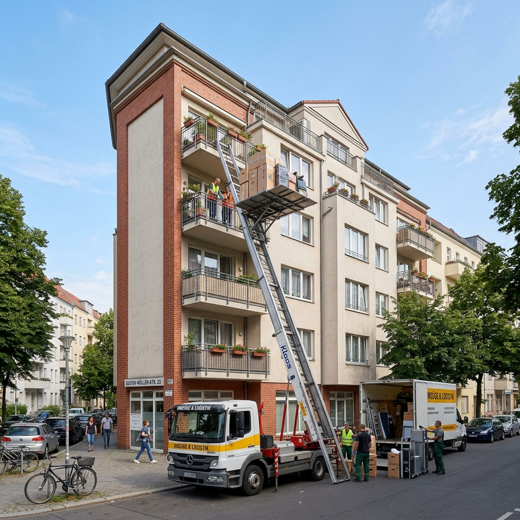 Umzugsservice als Hintergrundmotiv